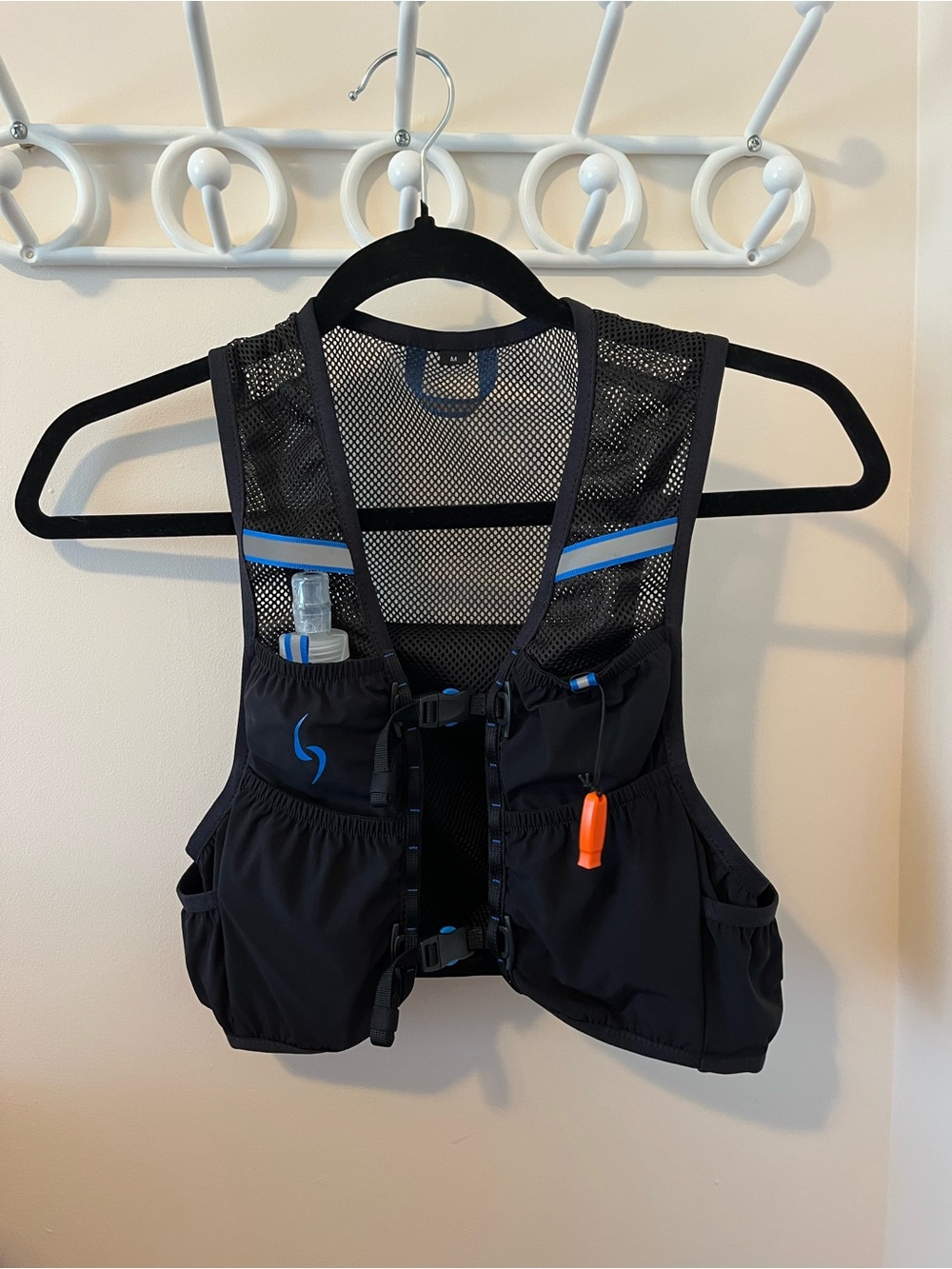 Life Sports Gear Running Hydration Vest - Black with Blue Accents